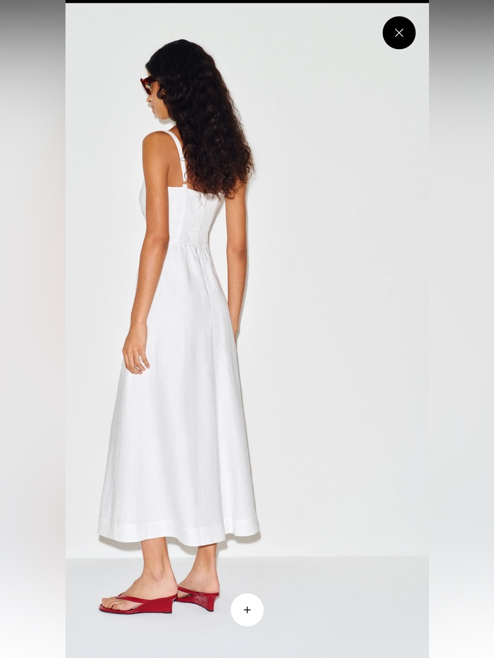 Reformation Sabine White Linen Dress - Picture 6 of 6